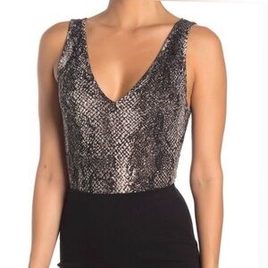 Abound Snakeskin Pattern Bodysuit